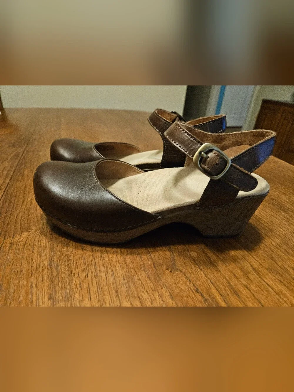 Dansko Sam Mary Janes _ Brown Leather - Picture 1 of 7